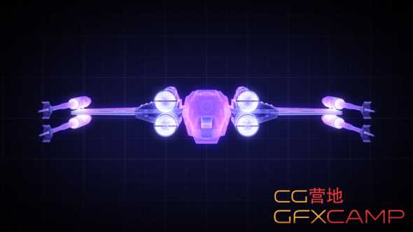 Cinema-4D-and-After-Effects-X-Wing-Hologram-Animation-Tutorial-2